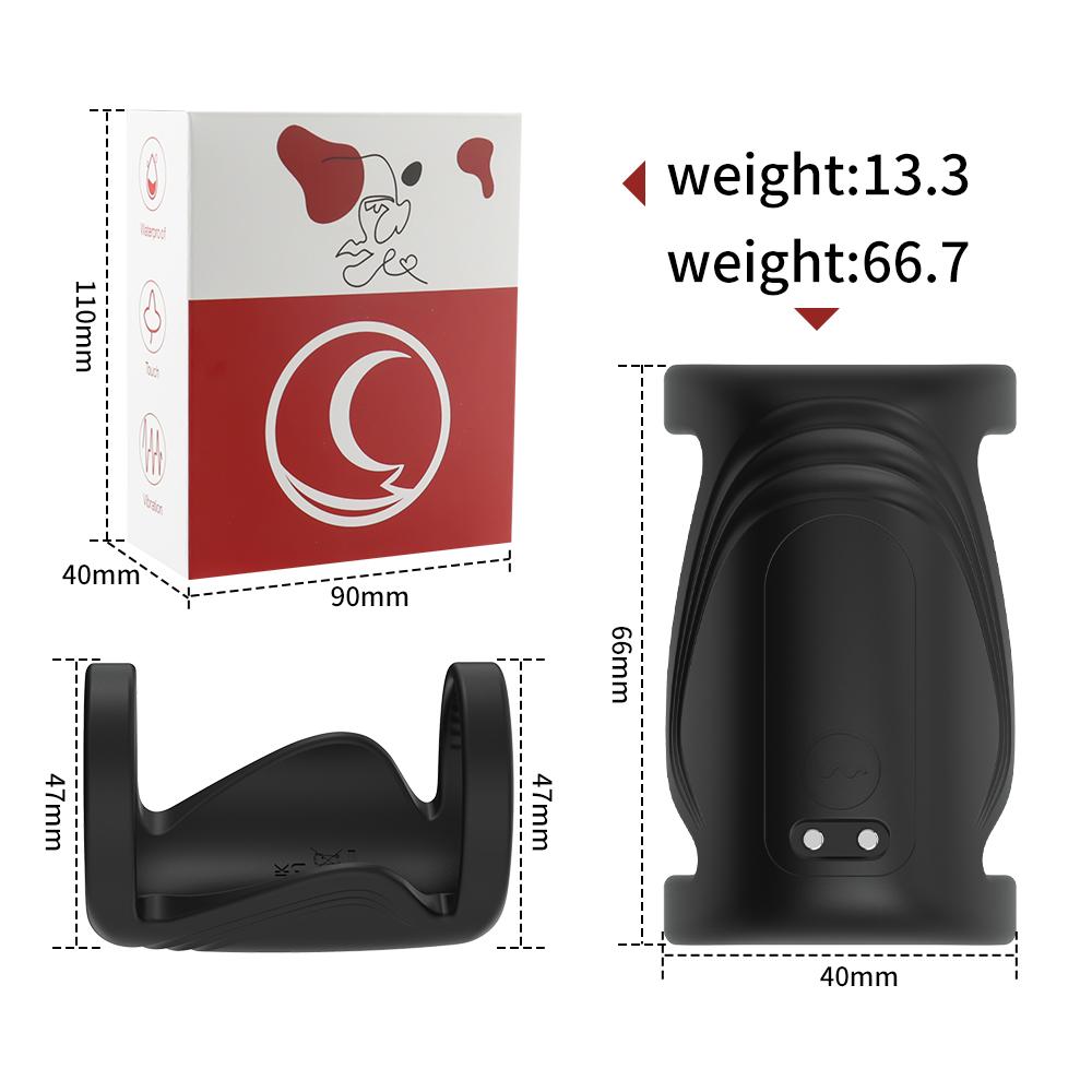 APP Remote Control Wearable Penis Sleeve Cock Ring Vibrator Men Couples Vibrating Rings Penis Delay Trainer Stimulator Sexy Toys Delayed ejaculation