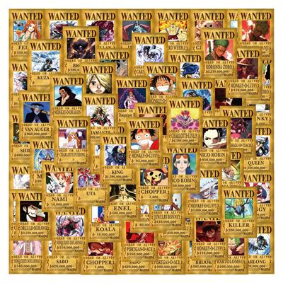 55/110 Novo One Piece Procurado Ordem Anime Graffiti Adesivos Mala Laptop Scooter Adesivos