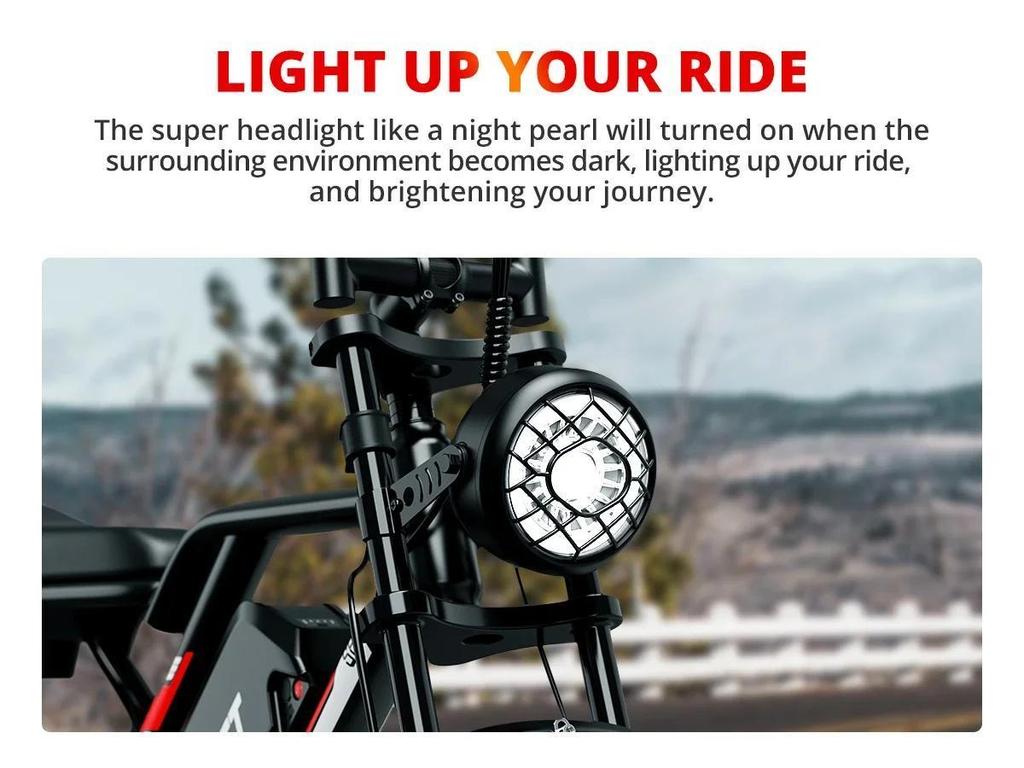 Neues E-Bike S8 2000W Doppelmotor 48V 25AH 20-Zoll Fat-Reifen, vordere und hintere Stoßdämpfung, Elektrofahrrad für Erwachsene mit Pedalen.