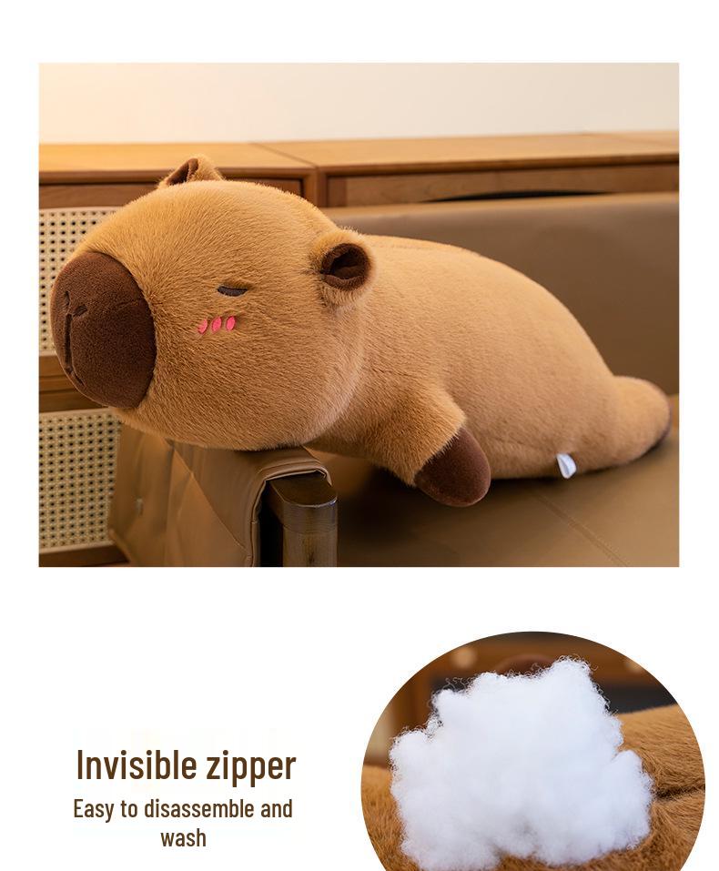 Capybara Plush Pillow - Cute Animal Toy