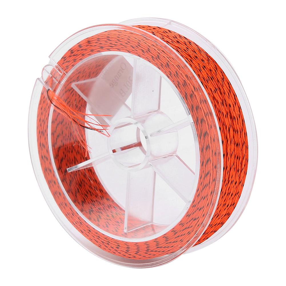 100M Nylon Fly Fishing Line Add Line Cup Extension Spare Lines (Black+Orange)