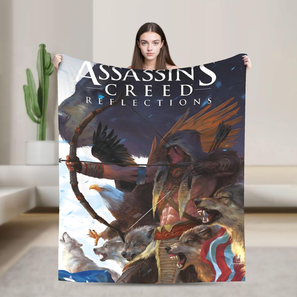 Assassins Creed Shadows  Blanket Quality Soft Warm  Throw Blanket Winter Boy Girl Couch Chair Sofa Bed Fluffy Bedspread