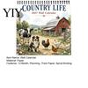 Family Schedule Planner Country Life 2027 Wall Calendar, Jan 2027- Dec 12 Retro Style Art Monthly Planner, Farm Animals Hanging Calendar for