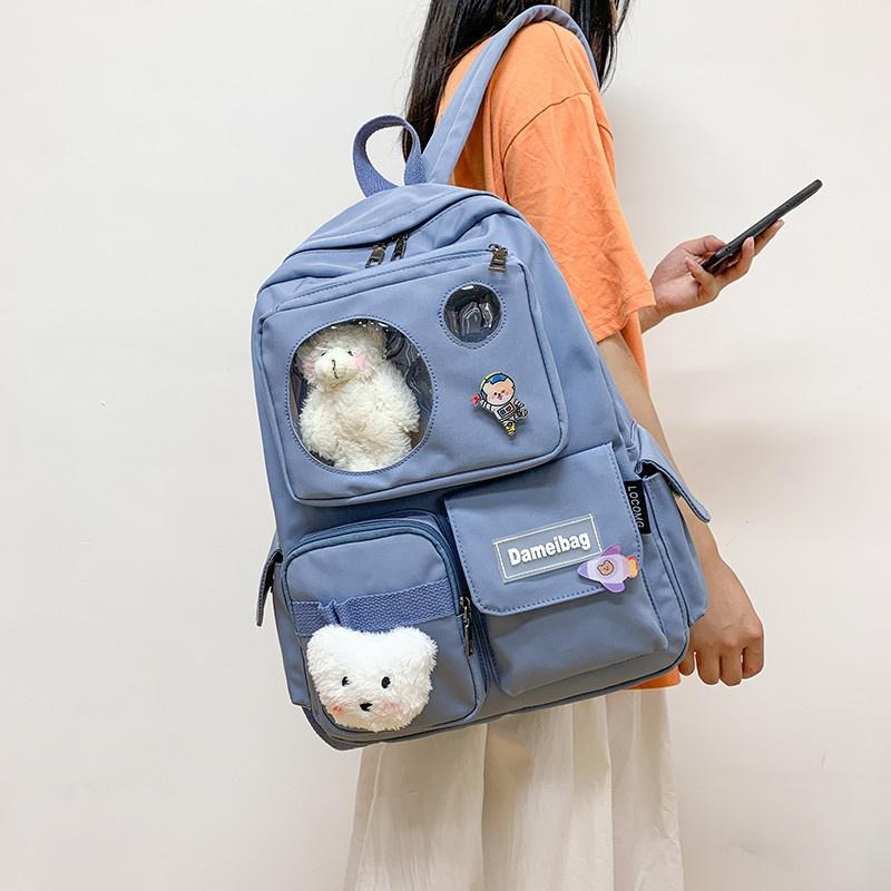 New Cartoon Backpack Student School Bag Leisure Multifunctional Travel Backpack