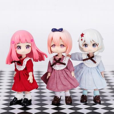 Ob11 Doll Lolita Dress Dress Set Clothes Set for Obitsu11 GSC Molly 1/12 Doll Clothes Doll Accessories New 3 Color Cute Action