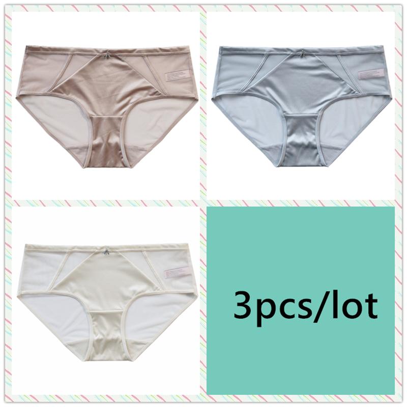 Underwear Mesh Women Low Waist Briefs Breathable Comfortable Panties Female