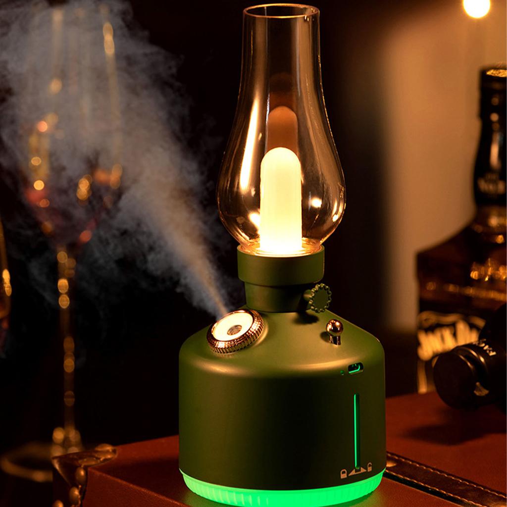Vintage Light Humidifier Quiet USB Charging Dimmable Small   Diffuser Humidifier Desk Lamp for Bedroom   Living Room