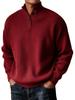 Sweat à capuche en maille de laine pour homme Automne/Hiver 2025: Pull décontracté polyvalent à col montant