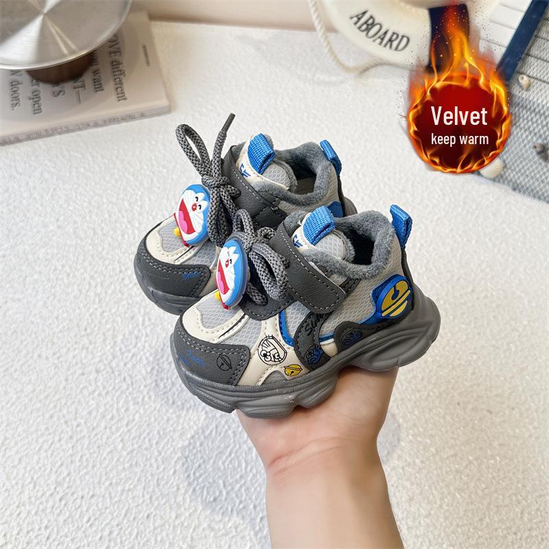Herbst/Winter 2025 Kleinkind Plus Samt Sportschuhe für Jungen & Mädchen