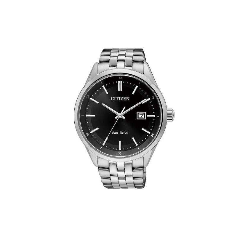 

CITIZEN Eco-Drive Series Eco-Drive Sapphire Mirror Simple Optical Quartz Steel Strap Men s Watch Black Dial BM7250-56E чорний
