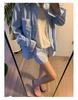 Hong Kong Style Striped Embroidered Drawstring Wide-Leg Shorts for Women - Casual, Versatile, and Lightweight