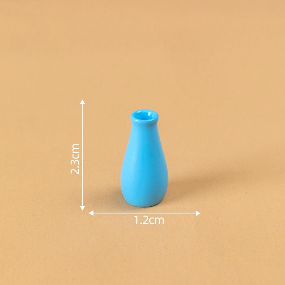 Simulation Color Doll House Vase DIY Miniature Figurines Creative Small Vase