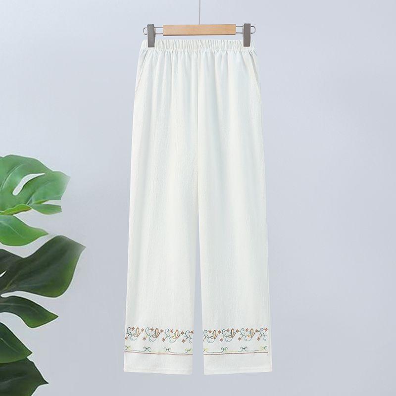 Summer Clothing New Women's Pants 9 Minutes Summer Pants Thin Loose Fit