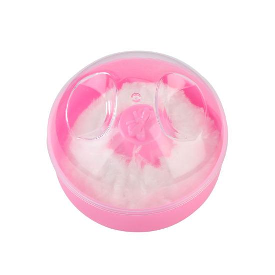Portable Baby Kid's Soft Body Talcum Powder Puff Sponge + Box Case Container