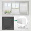 No Tools No Drill Top Down Bottom Up Honeycomb Blinds for Windows, 1" Cell Fabric Cordless Thermal Insulated Noise Reduction