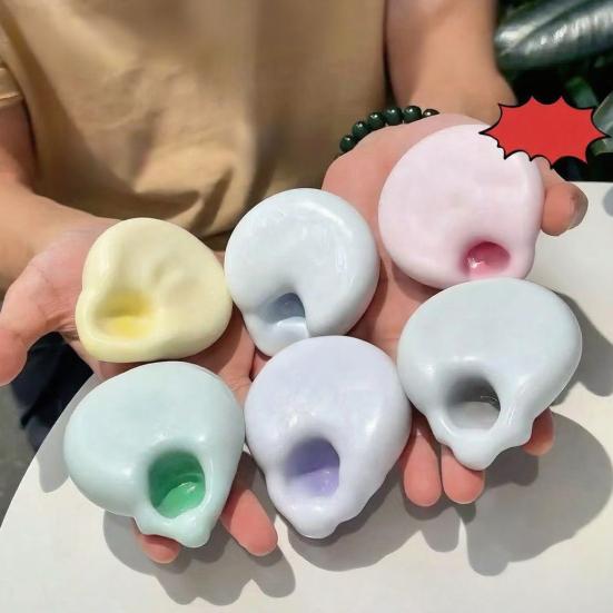 Shapeable Stress Ball Toy Anxiety Relief DIY Squeeze Ball Sensory Toy Portable Soft Stretchy Moldable Ball Pinch Fidget Toy Party