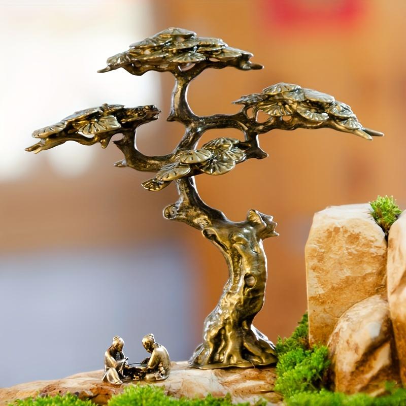 Charming Miniature Pine Statues for Bonsai and Garden Decorations, Ideal for Housewarming or Birthday Gifts