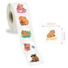 500 Stickers/roll Cartoon Capybara Roll Stickers Kindergarten Reward Children Color Stickers Decorative Notebook Guitar Stickers