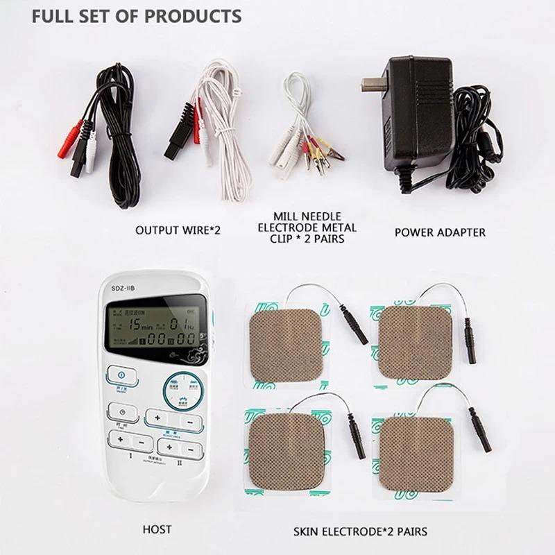NEWEST Pulse Massage TENS For Pain Relief and Muscle Recovery Dual Channel Electronic Acupuncturist Treatment Instrument SDZ-IIB
