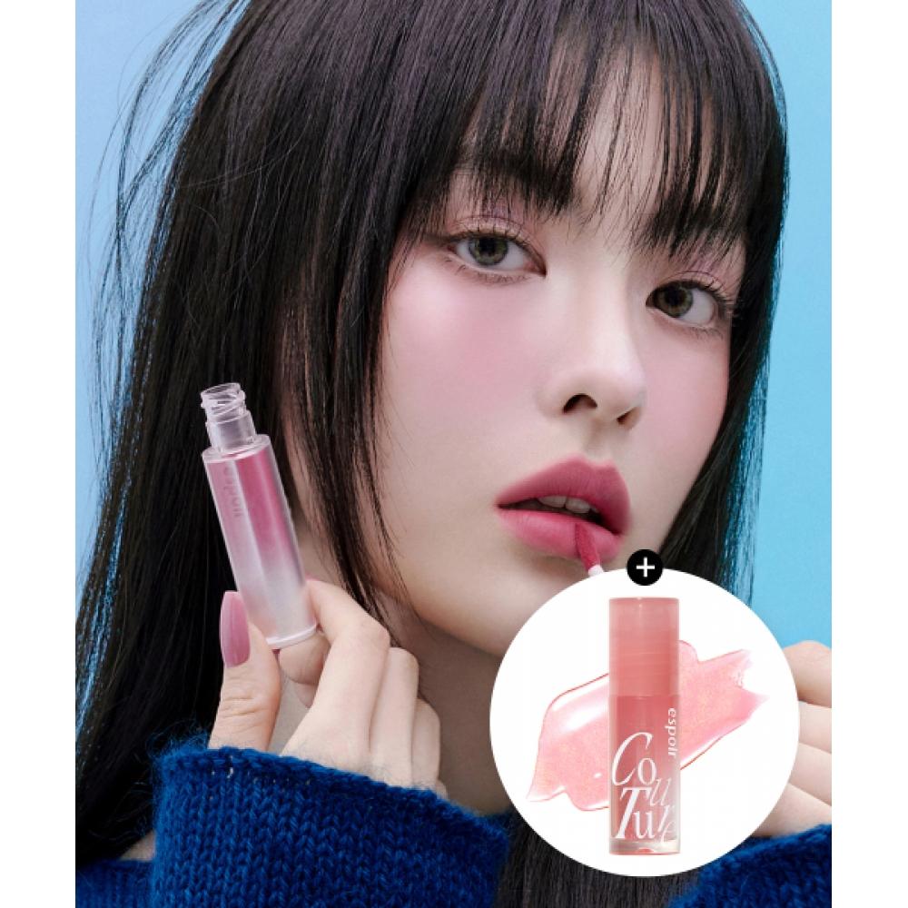 Espoir New Fitting Blur тинт для губ + подарок Мини блеск для губ Rosy Beam Whipped Rose