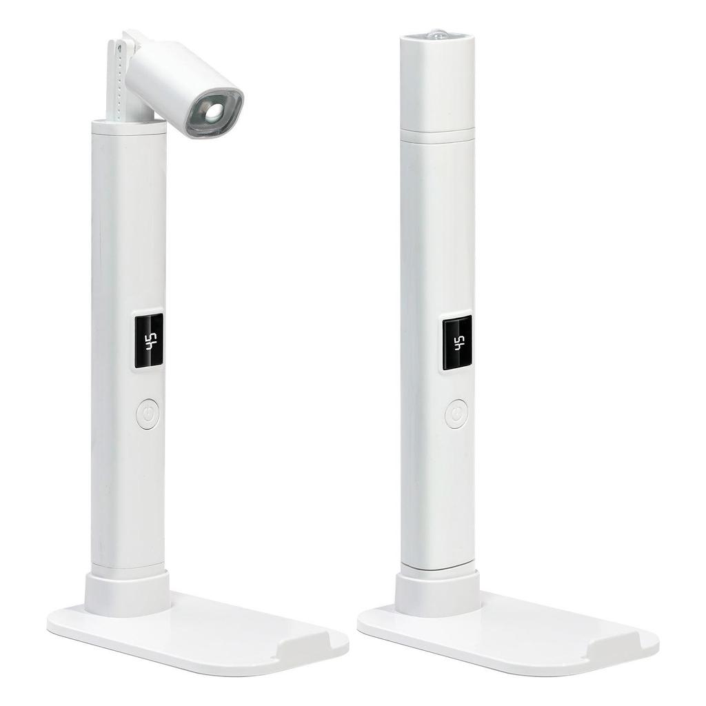 Portable Rechargeable Nail Art Curing Lamp with Quick-Drying and Retractable Stand