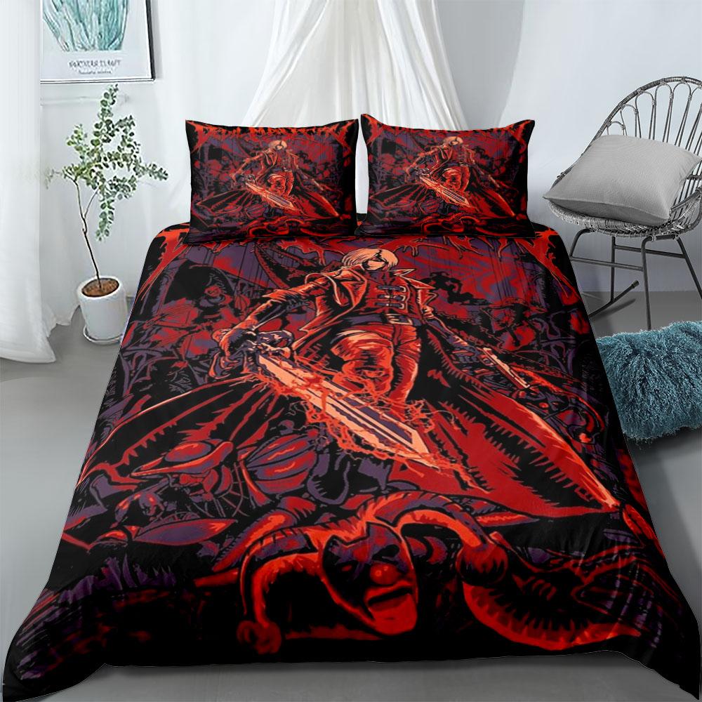 Devilman Duvet Cover Set Without Sheet King Queen Double Full Twin Single Size Bed Linen Set