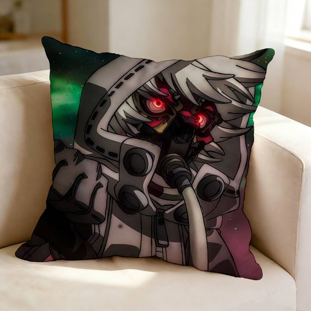 Anime GGachiakuta Cool RRudo SSurebrec Square DoubleSided Printed Pillow Case Bedroom Bedside Pillow Sofa Cushion Cover