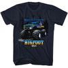 Bigfoot The Original Monster Truck Background Of Trees Men T Shirt