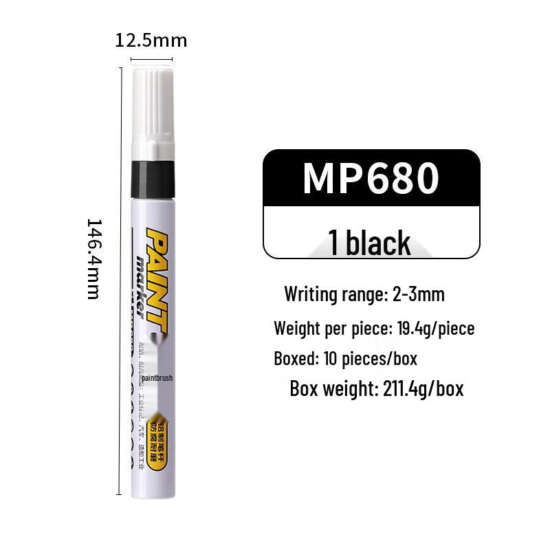 Marcatore Impermeabile a Base d'Olio ad Alta Capacità per Graffiti, Ritocchi e Firme - Pennarello Pittura a Punta Spessa Resistente allo Sbiadimento