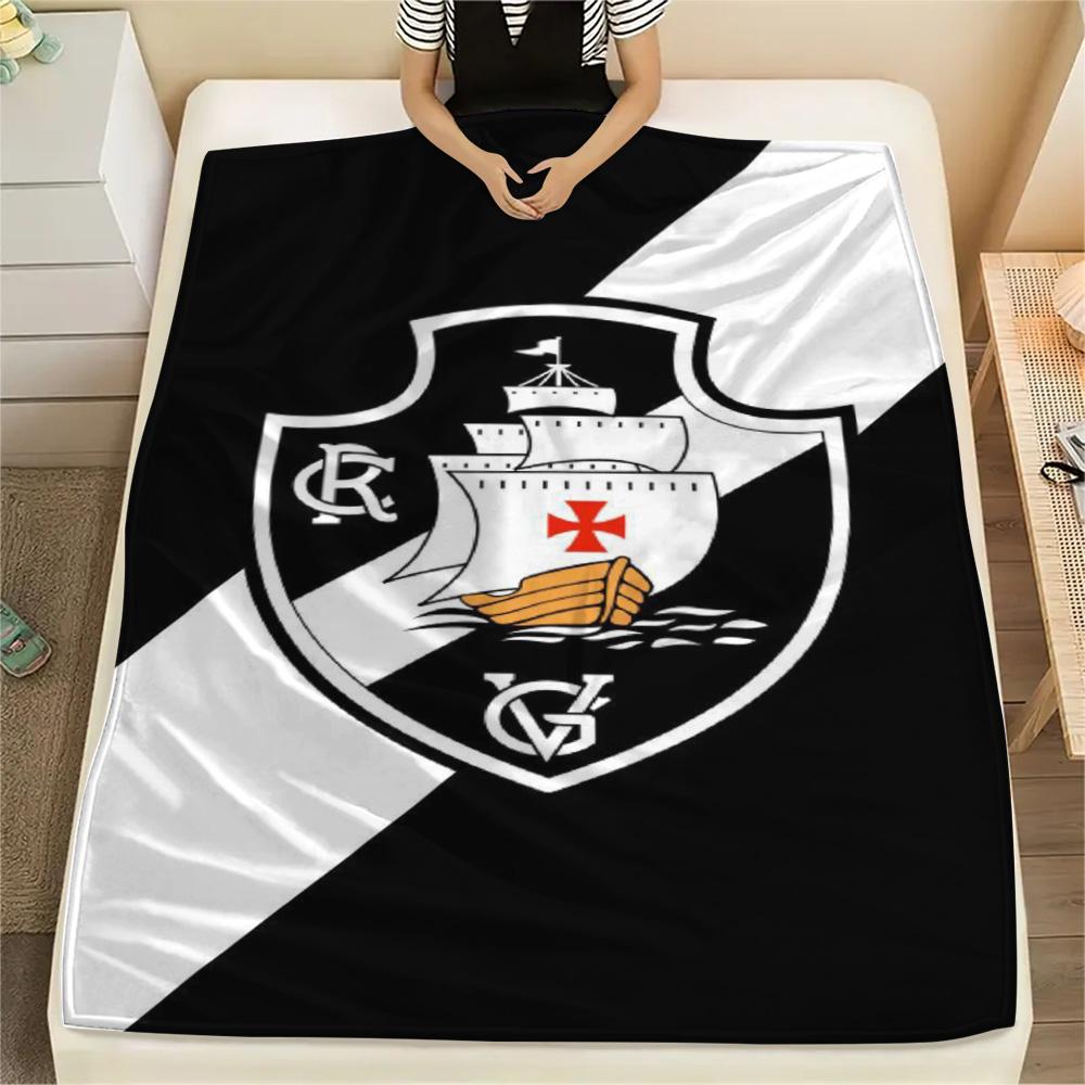 1Pc CR Vasco Da Gama Print Flannel Blanket High Quality Warm Comfortable Cover for All Seasons Perfect for Gifts Home Decor