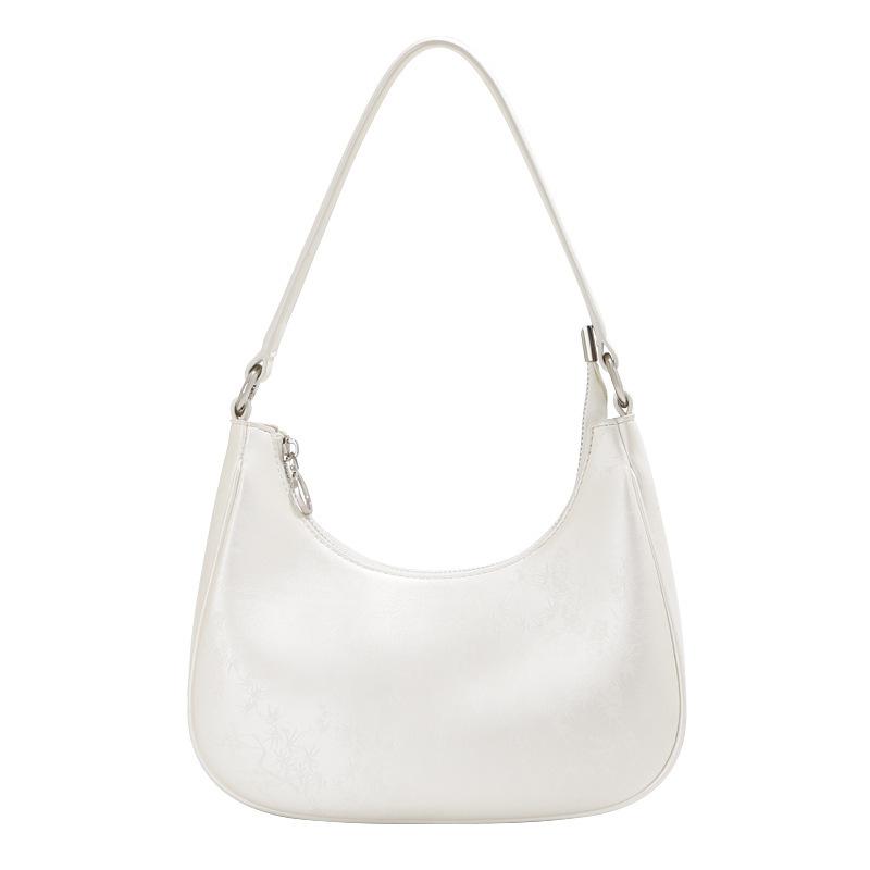 

First layer cowhide messenger bag women s high-end leather bag niche dog tooth armpit bag large-capacity commuter shoulder bag 23*7*13cm