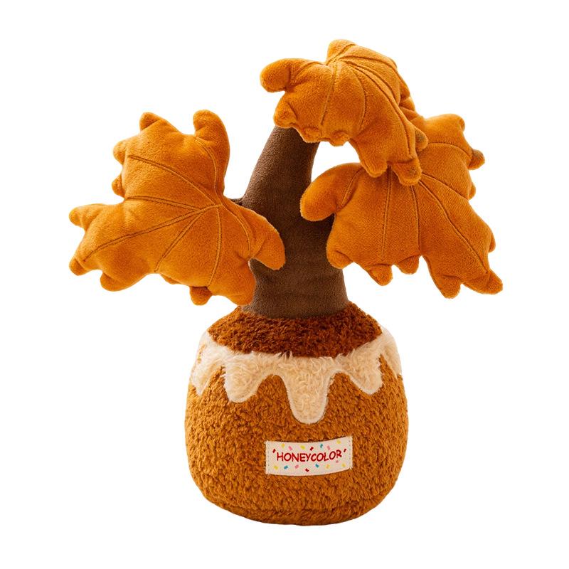 Realistic Plush Money Tree Plant Doll for Car Decoration and Small Gifts