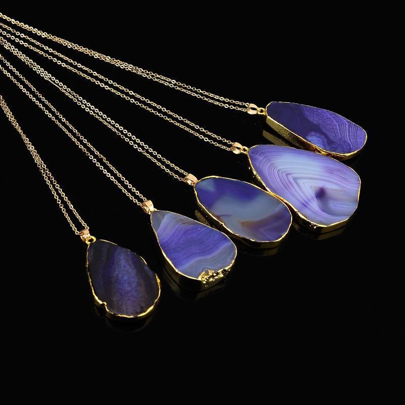 Hot Natural Crystal Quartz Healing Point Chakra Bead Gemstone Necklace Pendant SUN