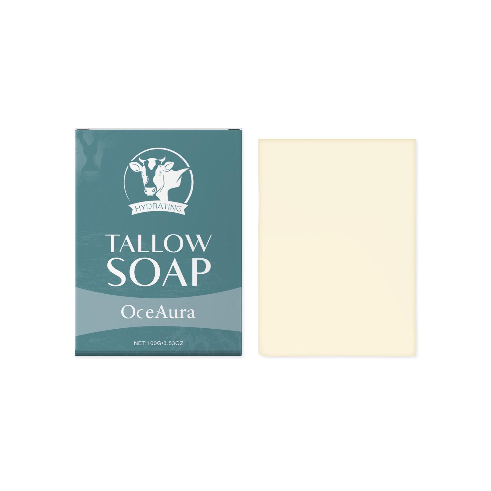 Oceaura Grass-Fed Beef Tallow Gentle Soap: Moisturizing, Softening, Delicate Care with a Refreshing Scent
