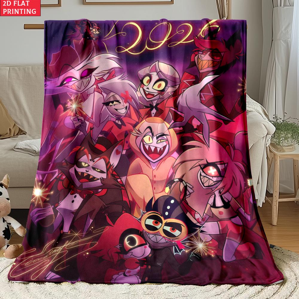 Anime Thin Flannel Blanket for Bedrooms,Living Rooms,Sofas Blankets,Offices,Lunch Breaks,Picnics,blankets Fluffy Blanket