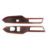 Door Window Lift Switch Panel Cover Trim For Ford Mustang 2024 Interior Accessories Carbon Fiber