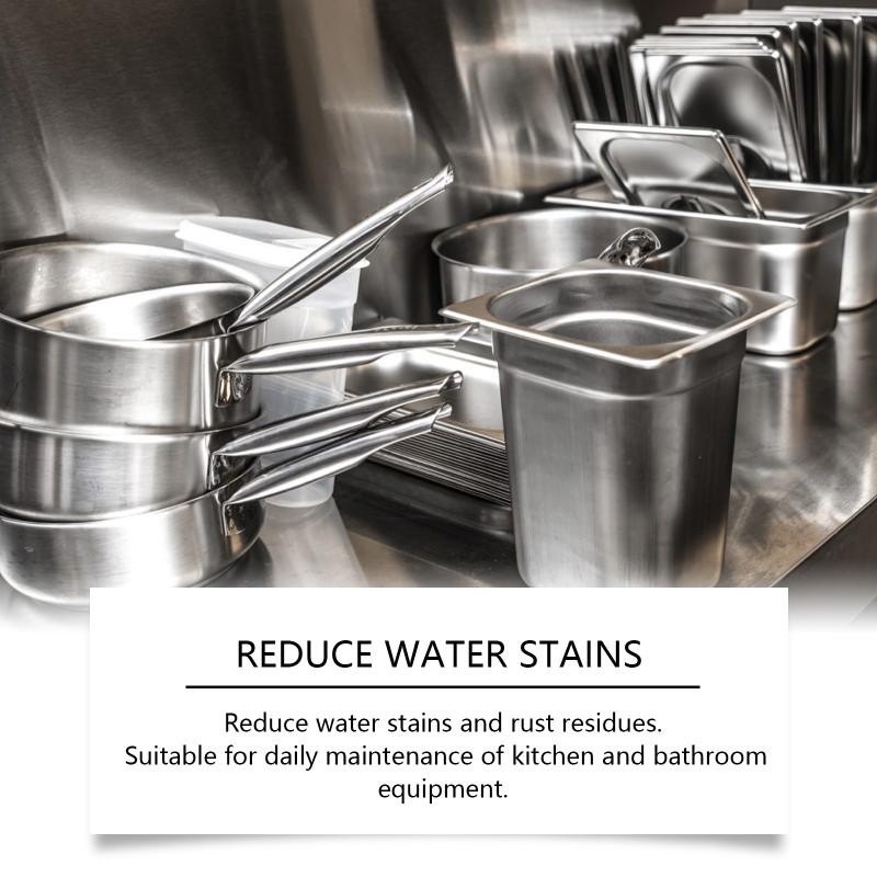 Stainless Steel Cleaner Cream Deep Cleaning Oil Stain Remover Polish for Kitchen Utensils Mirror Like Finish Bathroom Use