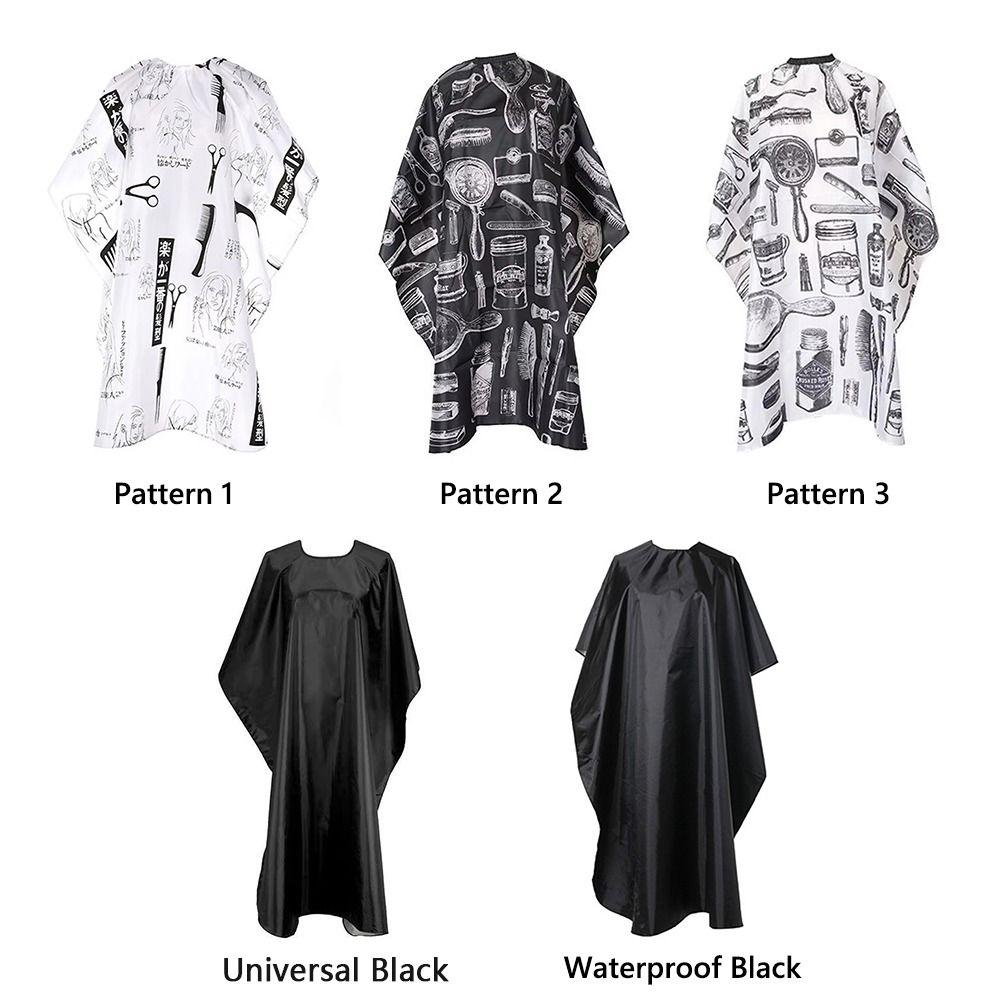 Salon Accessory Barber Cape Black/Comb Printing Hairdressing Coat Hairdress Gown  Hairdressing