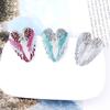 Women Rhinestone Inlaid Angel Wing Brooch Pin Cardigan Scarf Corsage Badge Decor