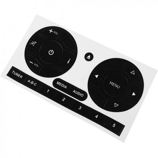 Car Radio Stereo Worn Peeling Button Kit Decals Stickers For Fiat 500 2011-2016