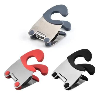 Edelstahl Topf Löffel Halter, Anti-Verbrühen Silikon Grip Topf Clip Halter Für Löffel, Geschirr Schüssel Clip, kochen Utensilien Zu