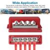 Bus Bar Terminal Block Car M10 5 Way Busbar Terminal Block Power Distribution Block For RV Car Boat Yacht Truck  600A 12V-48V DC
