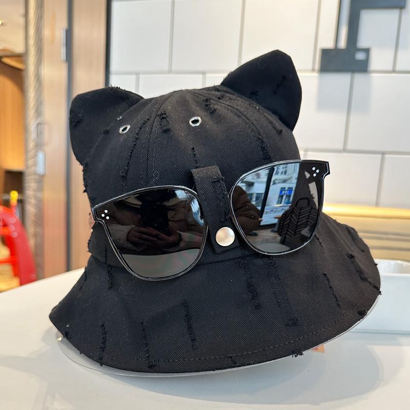 Cute Cartoon Bear Hat Women Sunglasses Spring Summer Sunshade Fishing Hat Men Outdoor Climbing Fishing Trendy