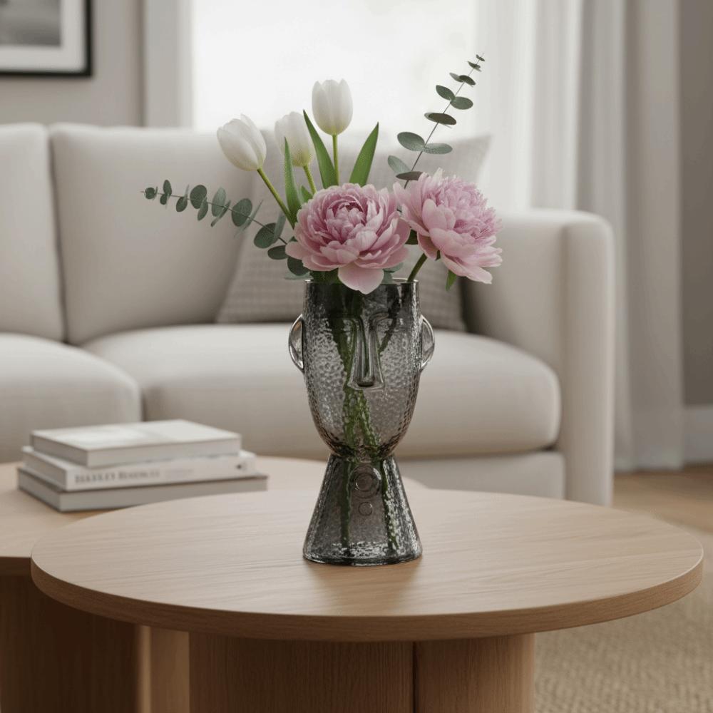 Glass Hydroponic Vase Irregular Shape Abstract Vase Dried Flowers Vase  Living Room