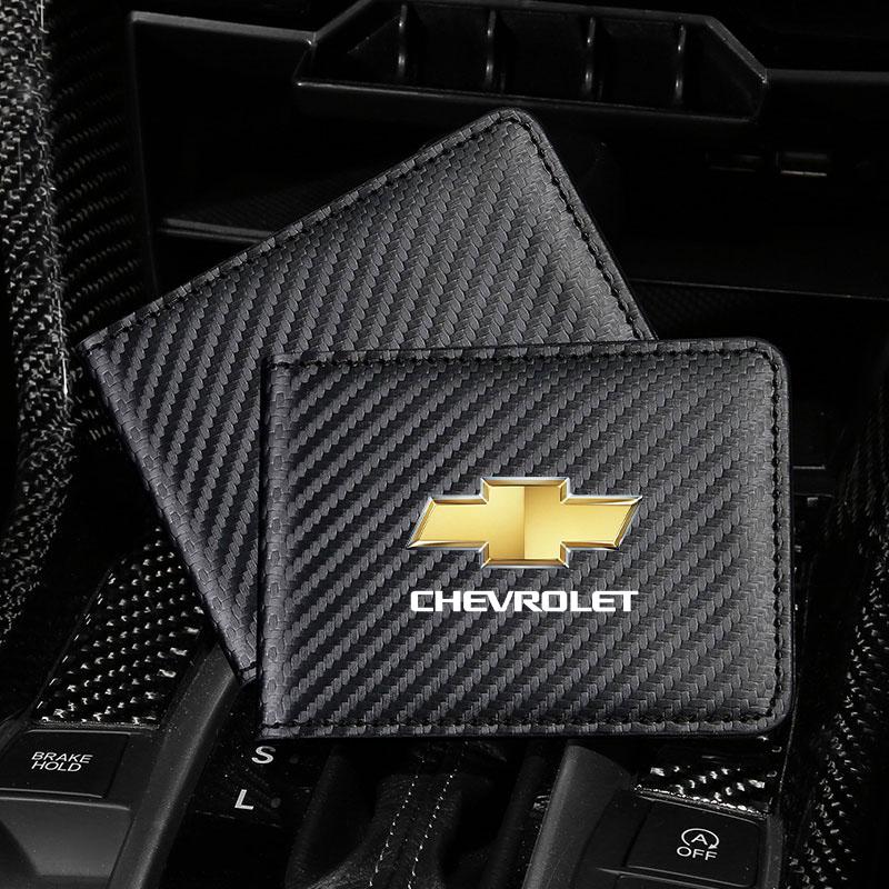 Auto Führerschein Geldbörse Halter Visitenkartenetui Portemonnaie Für Chevrolet Cruze Spark Captiva Suburban Camaro Malibu Silverado