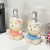 Cartoon Bear Ceramic Liquid Soap Dispenser Home Bathroom Cute Soap Dispenser Refill Press Bottle Kitchen Lotion Storage Toolgift