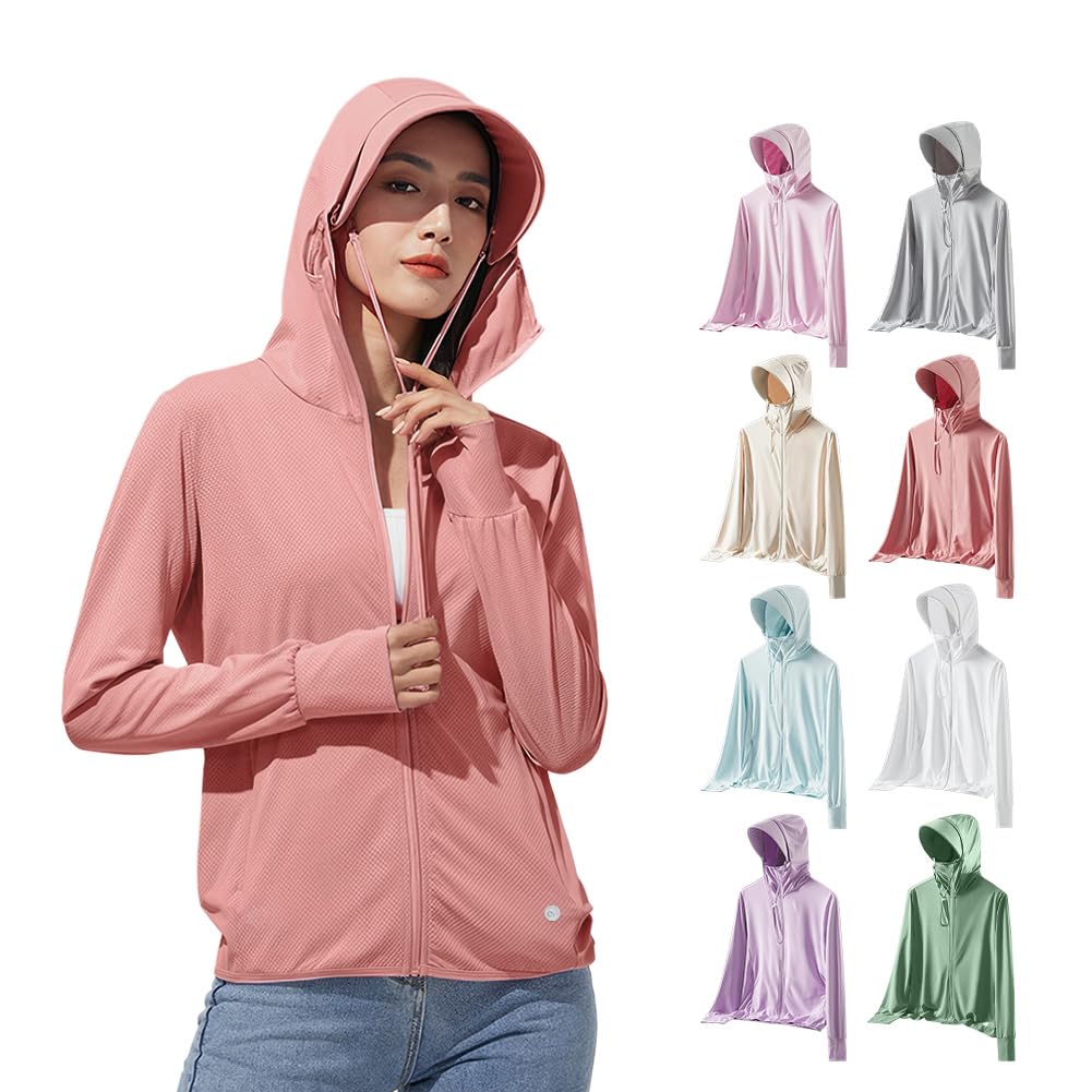 Rashguard for UV Sun Protection Protection Cool Quick Long Summer UV Stylish [Goodfeel] Women/Men, Protection, Hoodie, [UPF50+UV 98%, Material,