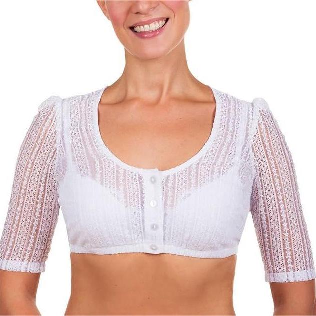 

Баварское платье-блузка белого цвета для женщин на Октоберфест (Бестселлер 2025) XX-Large белый