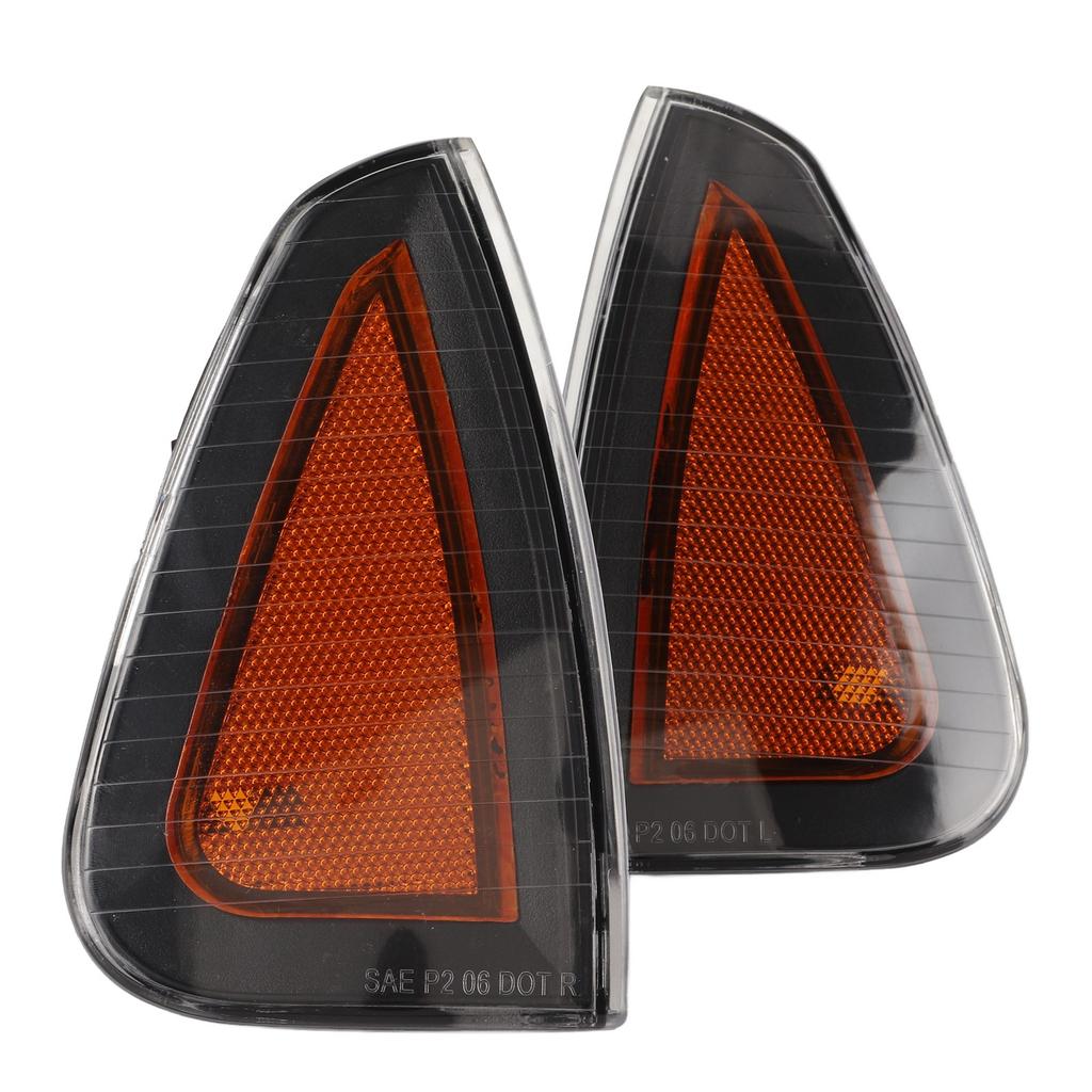 2 Pcs Front Turn Signal Light Cover 4806218AD Side Marker Lamp Cover Replacement for Dodge Charger LX SRT8 2006‑2010