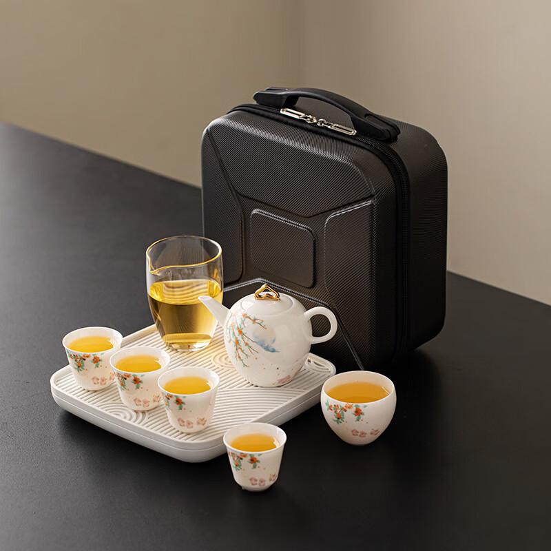 Portable Ceramic Travel Tea Set Teapot Travel Tea Set